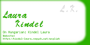 laura kindel business card